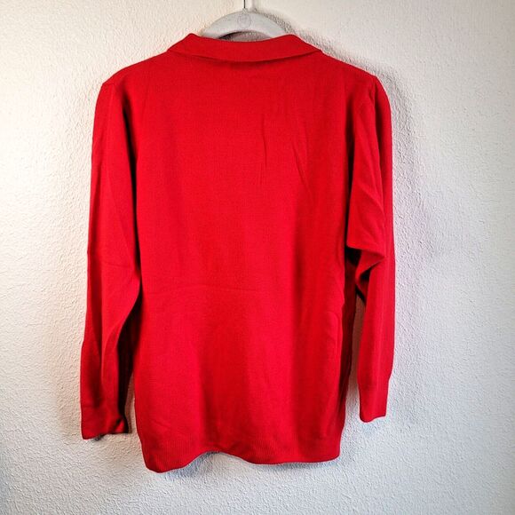 Designers Originals Cardigan Sz S Red Button Sweater Vintage USA READ - Picture 2 of 15